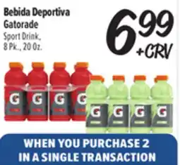 El Super Fresh Gatorade Bebida Deportiva offer