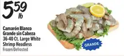 El Super Fresh Camarón Blanco Grande sin Cabeza offer