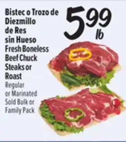 El Super Fresh Bistec o Trozo de Diezmillo de Res sin Hueso offer