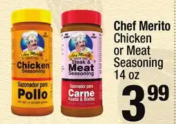 Super King Markets Chef Merito Chicken or Meat Seasoning offer