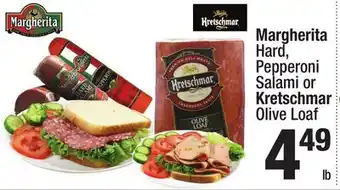 Super King Markets Margherita Hard, Pepperoni Salami or Kretschmar Olive Loaf offer