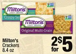 Super King Markets Milton's Crackers offer