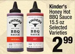 Super King Markets Kinder's Honey Hot BBQ Sauce offer
