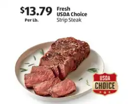 Aldi Fresh USDA Choice Strip Steak offer