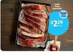 Aldi Fresh Pork Spareribs offer