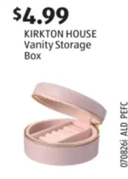 Aldi KIRKTON HOUSE Vanity Storage Box offer