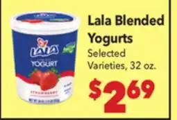 Vallarta Supermarkets Lala Blended Yogurts offer