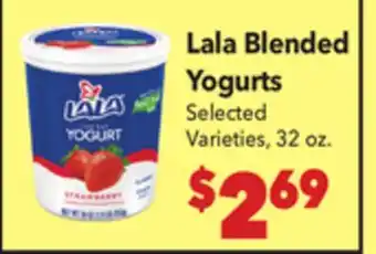 Vallarta Supermarkets Lala Blended Yogurts offer