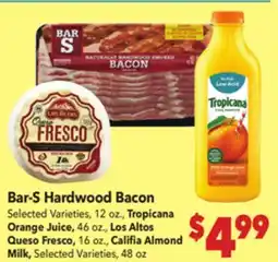Vallarta Supermarkets Bar-S Hardwood Bacon offer