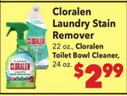 Vallarta Supermarkets Cloralen Laundry Stain Remover offer