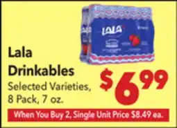 Vallarta Supermarkets Lala Drinkables offer