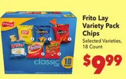 Vallarta Supermarkets Frito Lay Variety Pack Chips offer