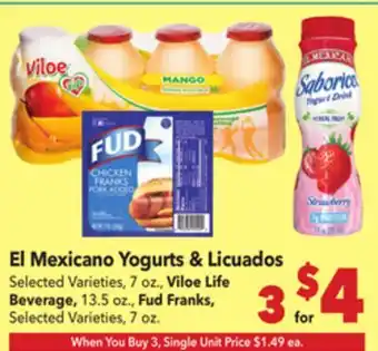 Vallarta Supermarkets El Mexicano Yogurts & Licuados offer