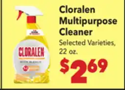 Vallarta Supermarkets Cloralen Multipurpose Cleaner offer
