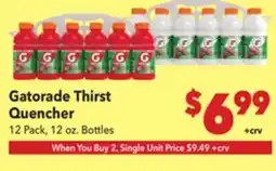 Vallarta Supermarkets Gatorade Thirst Quencher offer