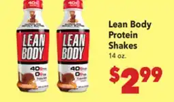 Vallarta Supermarkets Lean Body Protein Shakes offer