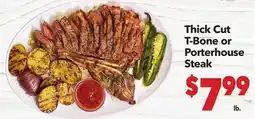 Vallarta Supermarkets Thick Cut T-Bone or Porterhouse Steak offer