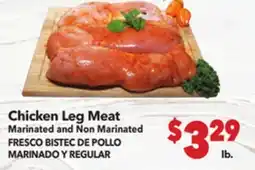 Vallarta Supermarkets Chicken Leg Meat / FRESCO BESTEC DE POLLO MARINADO Y REGULAR offer