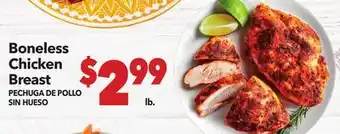 Vallarta Supermarkets Boneless Chicken Breast / PECHUGA DE POLLO SIN HUESO offer