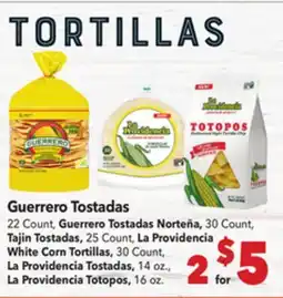 Vallarta Supermarkets Guerrero Tostadas offer