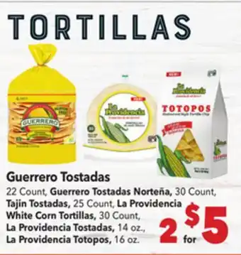 Vallarta Supermarkets Guerrero Tostadas offer