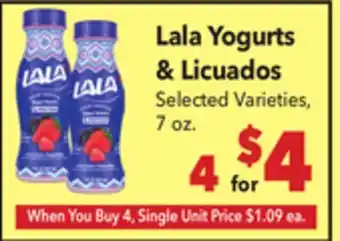 Vallarta Supermarkets Lala Yogurts & Licuados offer