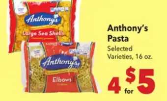 Vallarta Supermarkets Anthony's Pasta offer