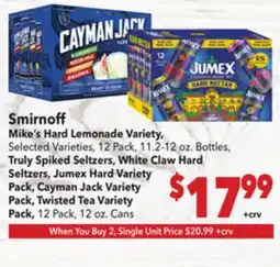 Vallarta Supermarkets Smirnoff offer