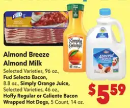 Vallarta Supermarkets Almond Breeze Almond Milk offer