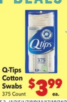 Vallarta Supermarkets Q-Tips Cotton Swabs offer