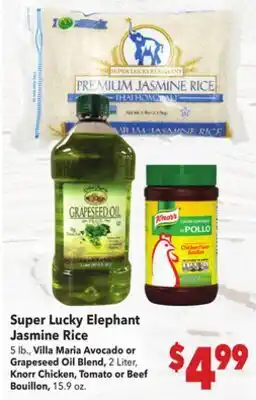 Vallarta Supermarkets Super Lucky Elephant Jasmine Rice offer