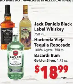 Vallarta Supermarkets Jack Daniels Black Label Whiskey offer