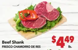 Vallarta Supermarkets Beef Shank / FRESCO CHAMORRO DE RES offer