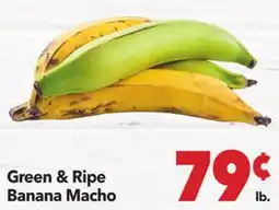 Vallarta Supermarkets Green & Ripe Banana Macho offer