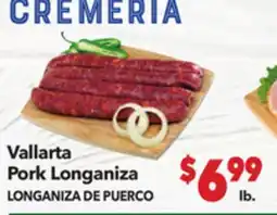 Vallarta Supermarkets Vallarta Pork Longaniza / LONGANIZA DE PUERCO offer