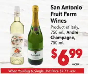 Vallarta Supermarkets San Antonio Fruit Farm Wines offer