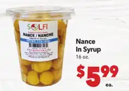 Vallarta Supermarkets Nance In Syrup offer