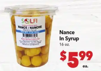 Vallarta Supermarkets Nance In Syrup offer