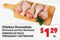 Vallarta Supermarkets Chicken Drumsticks/PIERNITAS DE POLLO PREPARADAS Y SIN PREPARAR offer