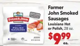 Vallarta Supermarkets Farmer John Smoked Sausages offer
