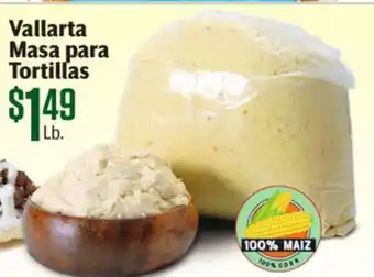 Vallarta Supermarkets Vallarta Masa para Tortillas offer