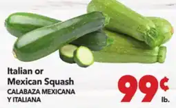 Vallarta Supermarkets Italian or Mexican Squash / CALABAZA MEXICANA Y ITALIANA offer