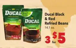 Vallarta Supermarkets Ducal Black & Red Refried Beans offer