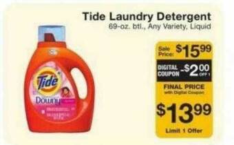 Fairway Store Market Tide Laundry Detergent offer