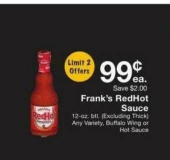 Fairway Store Market Frank's RedHot Sauce offer
