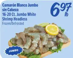 El Super 16-20 Ct. Jumbo White Shrimp Headless offer