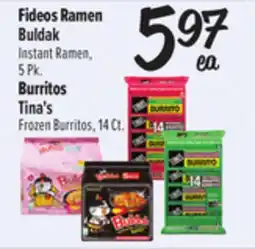 El Super Buldak, Instant Ramen, 5 Pk., Tina's Frozen Burritos, 14 Ct offer