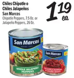 El Super Chipotle Peppers, 7.5 Oz. or Jalapeño Peppers, 26 Oz offer