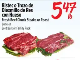 El Super Fresh Beef Chuck Steaks or Roast offer