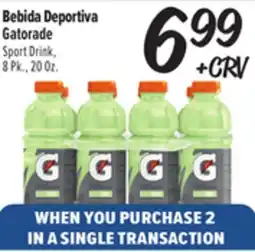 El Super Gatorade Sport Drink offer